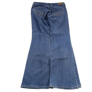 Signature By Levi Strauss Jeans Womens 10 Blue Modern Bootcut Rhinestone‎ Denim